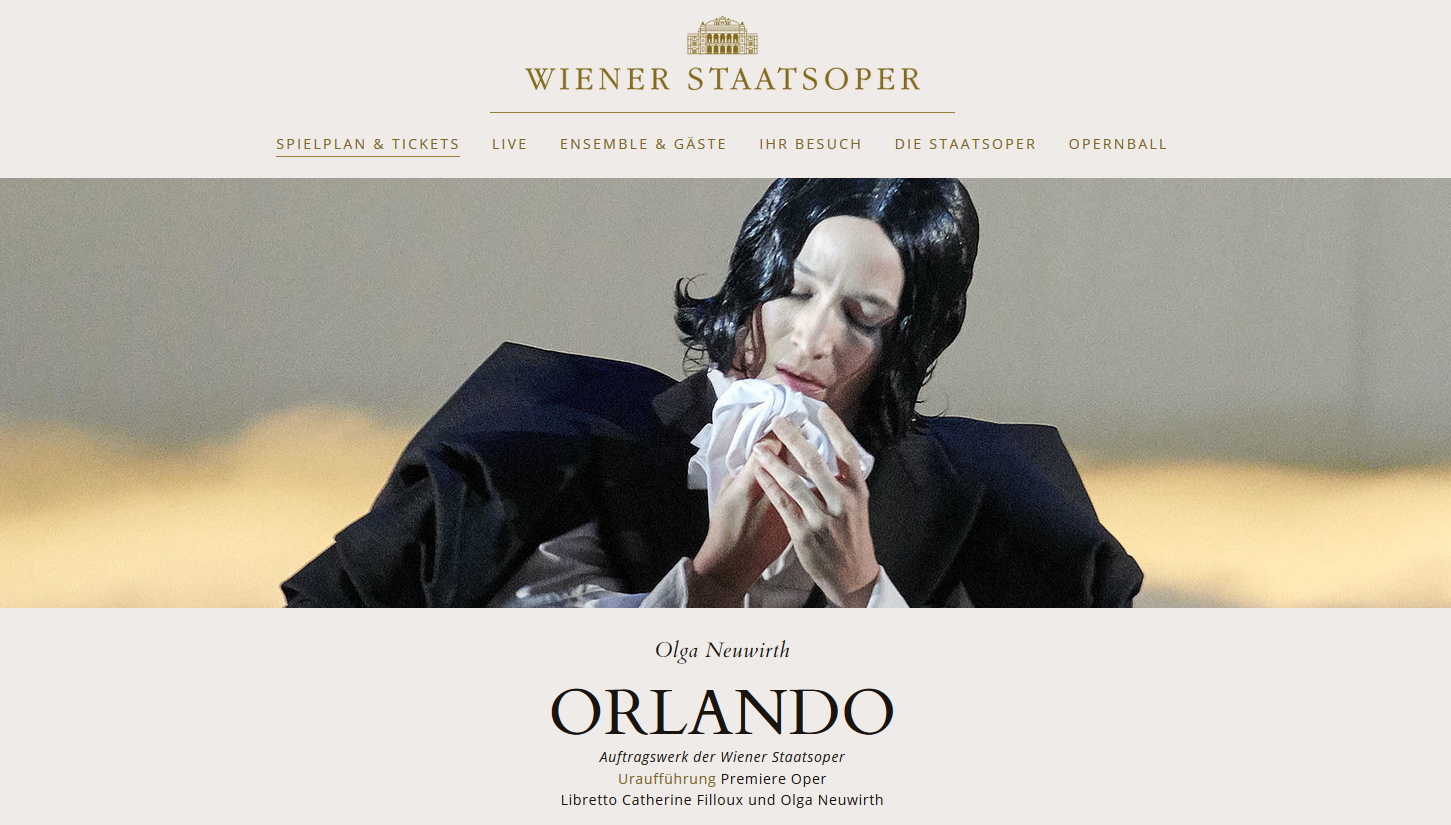 Estreno absoluto de la obra «Orlando» de la compositora austríaca Olga Neuwirth 